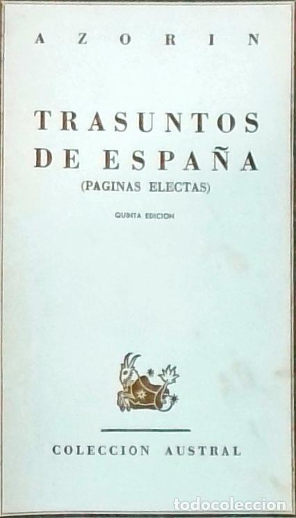 Libros: Trasuntos de Espa&ntilde;a: p&aacute;ginas selectas - Azor&iacute;n: - Foto 1