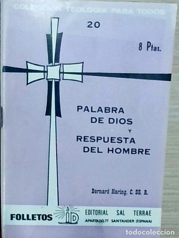 Libros: Palabra de Dios y respuesta del hombre - Bernard H&auml;ring: