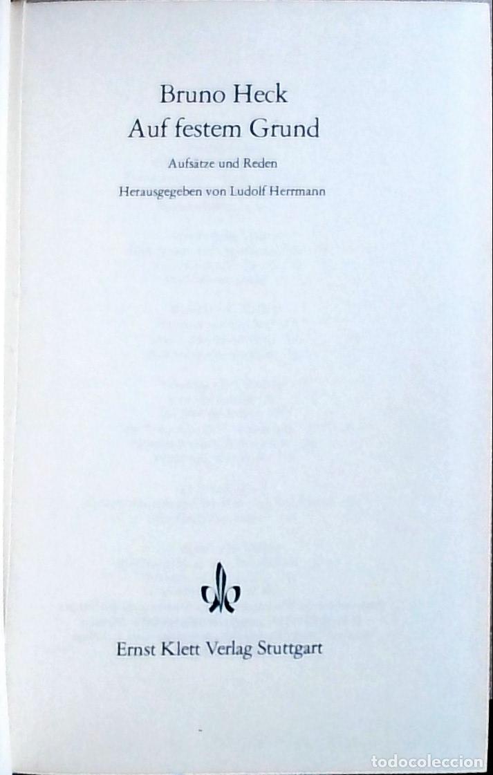 books: Auf festem Grund: Aufs&auml;tze und Reden - Bruno Heck: