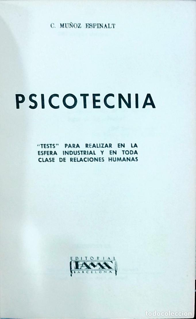 B&uuml;cher: Psicotecnia: Tests para realizar en la esfera industrial y en toda clase de relaciones humanas - C.
