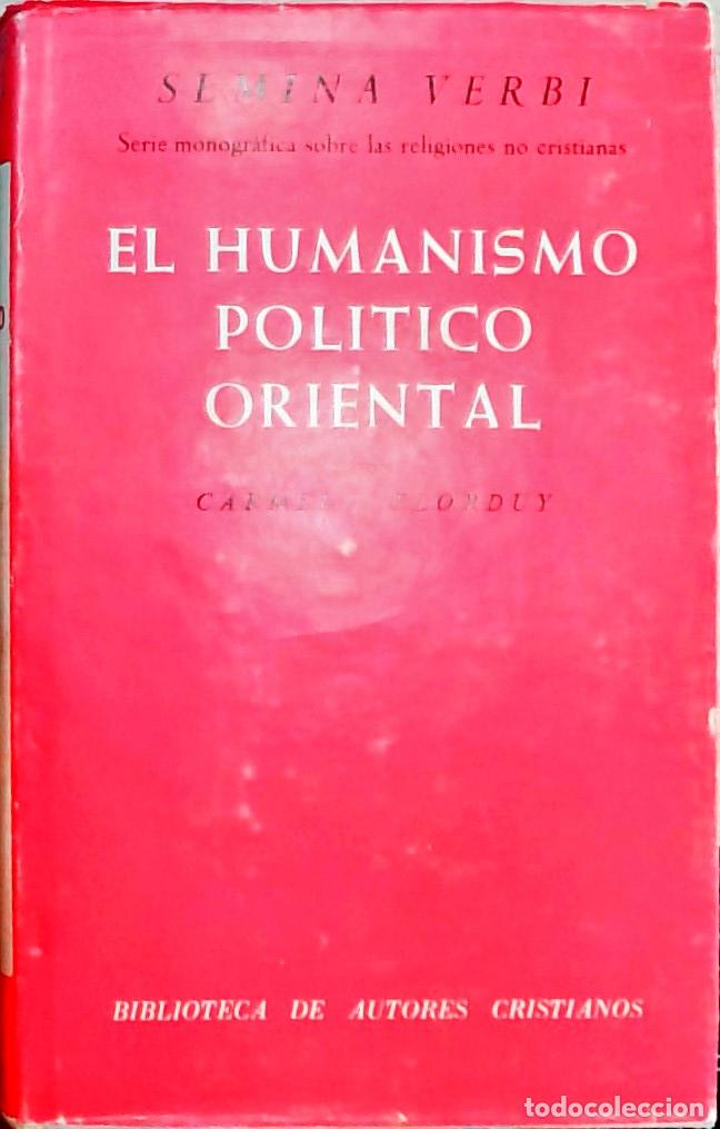 books: El humanismo pol&iacute;tico oriental - Carmelo Elorduy: