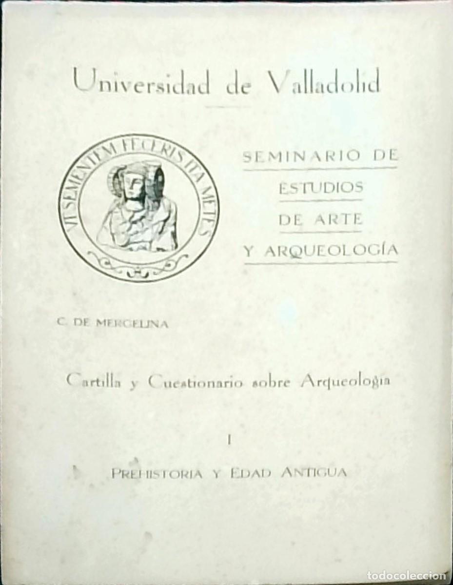 Libros: Cartilla y Cuestionario sobre Arqueolog&iacute;a. I Prehistoria y Edad Antigua - Cayetano de Mergelina y Lu