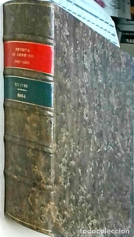 Libri di seconda mano: Revista de Derecho Privado. Publicaci&oacute;n mensual. Tomo XXXVIII. Enero-diciembre 1954 - CLEMENTE DE DI