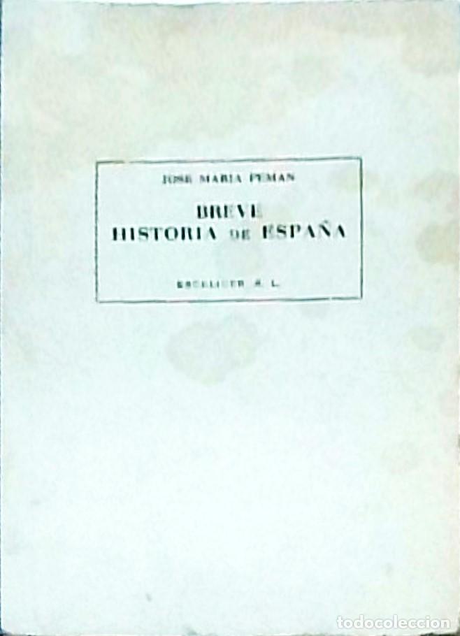 Libri di seconda mano: Breve Historia de Espa&ntilde;a - Jos&eacute; Mar&iacute;a Pem&aacute;n: