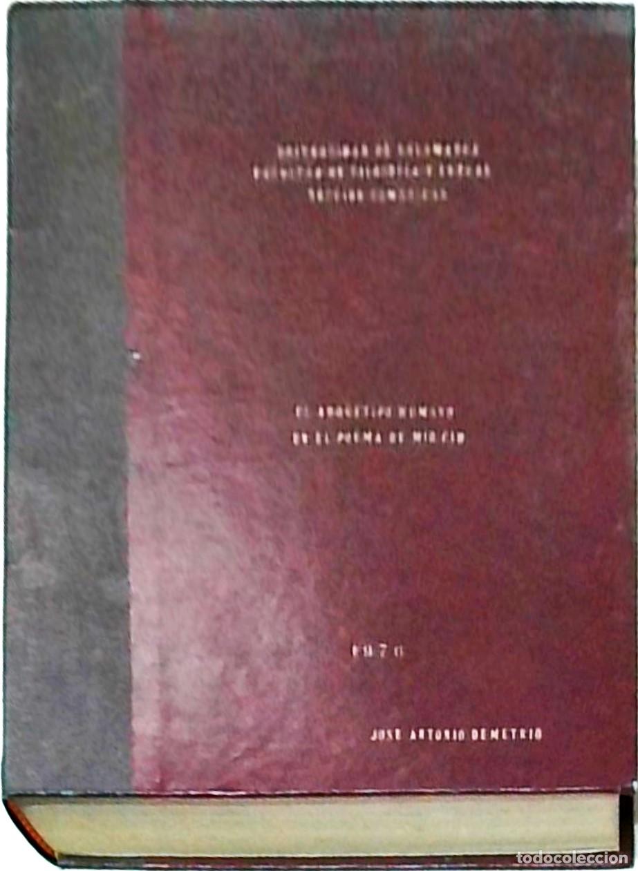 Livros em segunda m&atilde;o: El arquetipo humano en el poema del M&iacute;o Cid. Tesina - MARTIN PASTOR, Demetrio - BUSTOS TOVAR, Eugeni