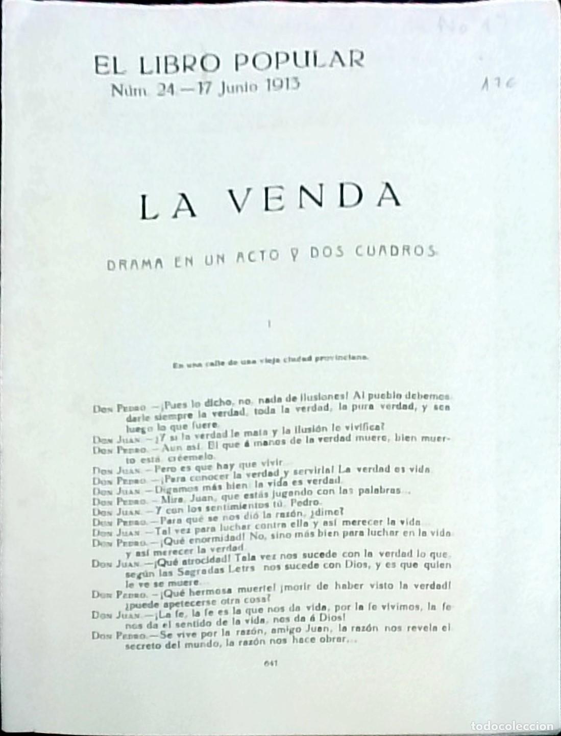 B&uuml;cher: La venda: drama en un acto y dos cuadros - Miguel de Unamuno: