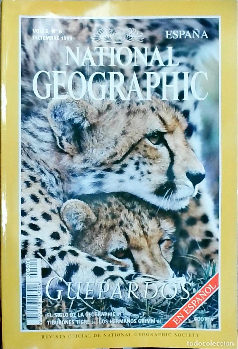 Libros: Nationa Geographic Espa&ntilde;a. Diciembre: Guepardos. Tiburones tigre - REVISTA: