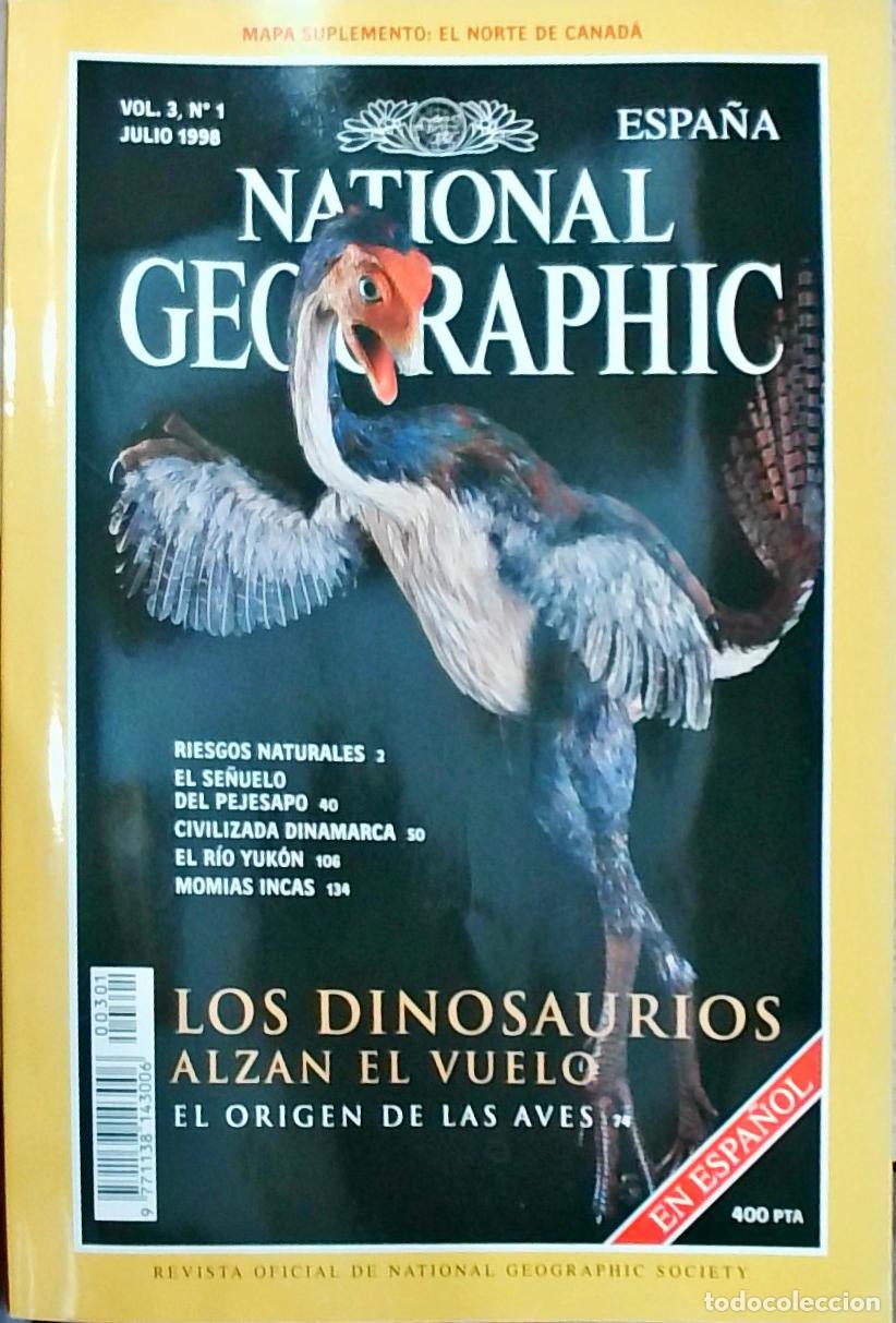 Libros: Nationa Geographic Espa&ntilde;a. Julio: Los dinosaurios alzan el vuelo, el origen de las aves - REVISTA: