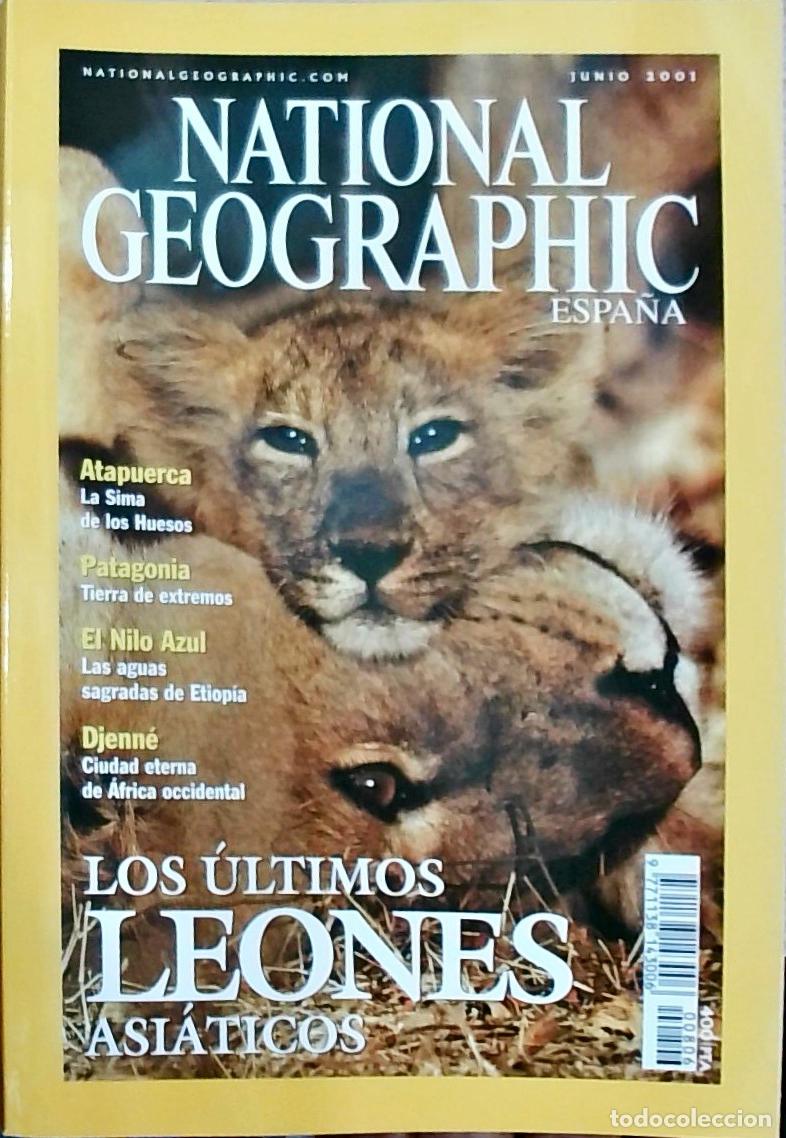 Libros: Nationa Geographic Espa&ntilde;a. Junio: Los &uacute;ltimos leones asi&aacute;ticos - REVISTA: