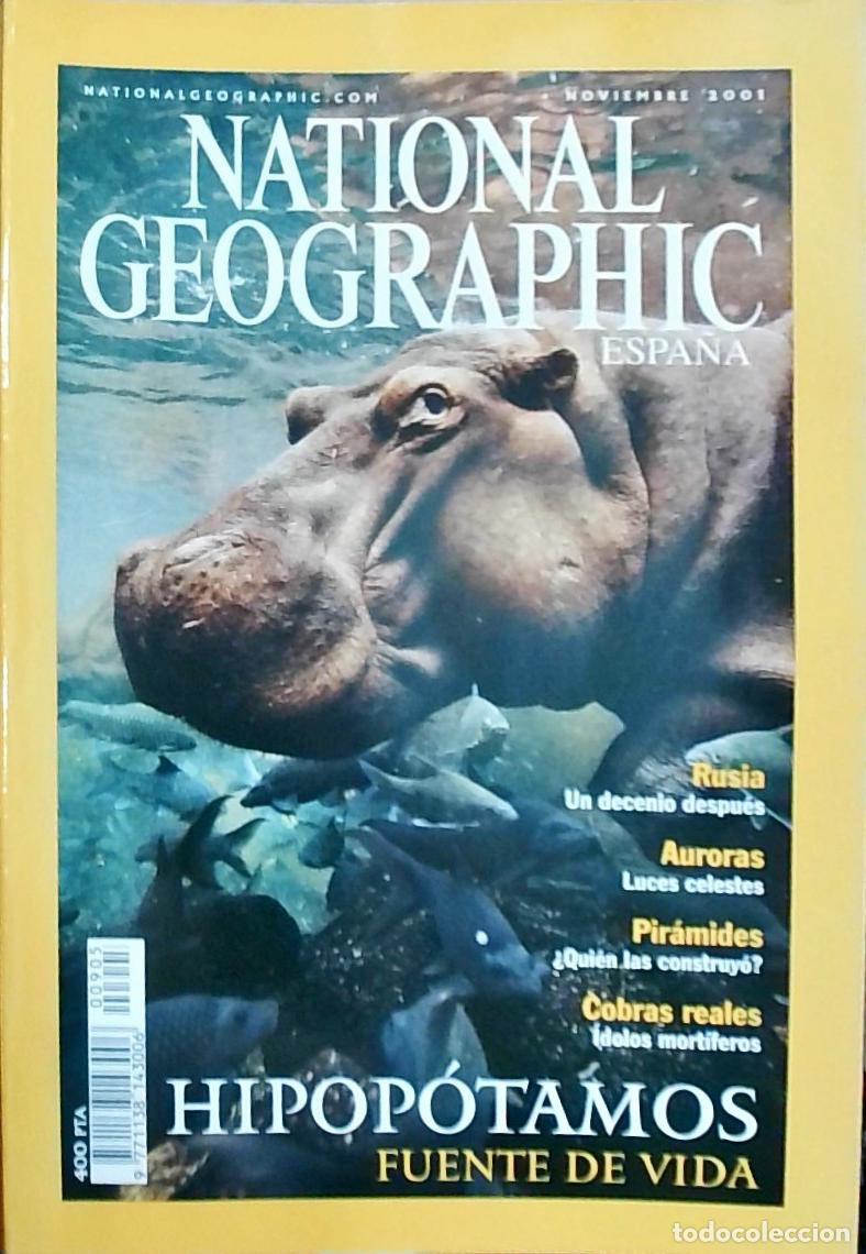 Libros: Nationa Geographic Espa&ntilde;a. Noviembre: Hipop&oacute;tamos, fuente de vida - REVISTA: