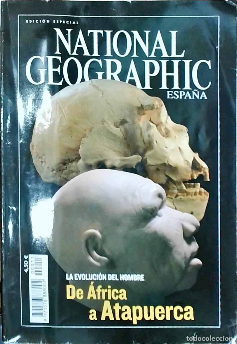 Libros: National Geographic Espa&ntilde;a Edici&oacute;n Especial. De &Aacute;frica a Atapuerca. La evoluci&oacute;n del hombre - REVIST