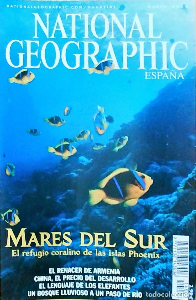 Livres: National Geographic Espa&ntilde;a: Marzo 2004 Mares del Sur: El refugio coralino de las islas Phoenix - REV