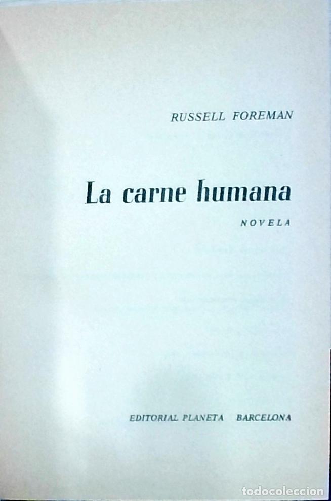 Livros em segunda m&atilde;o: La carne humana - Russell Foreman: