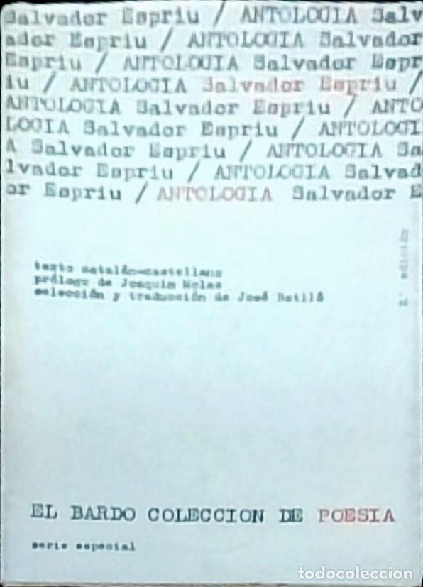 B&uuml;cher: Antolog&iacute;a. Texto catal&aacute;n-castellano - Salvador Espriu: