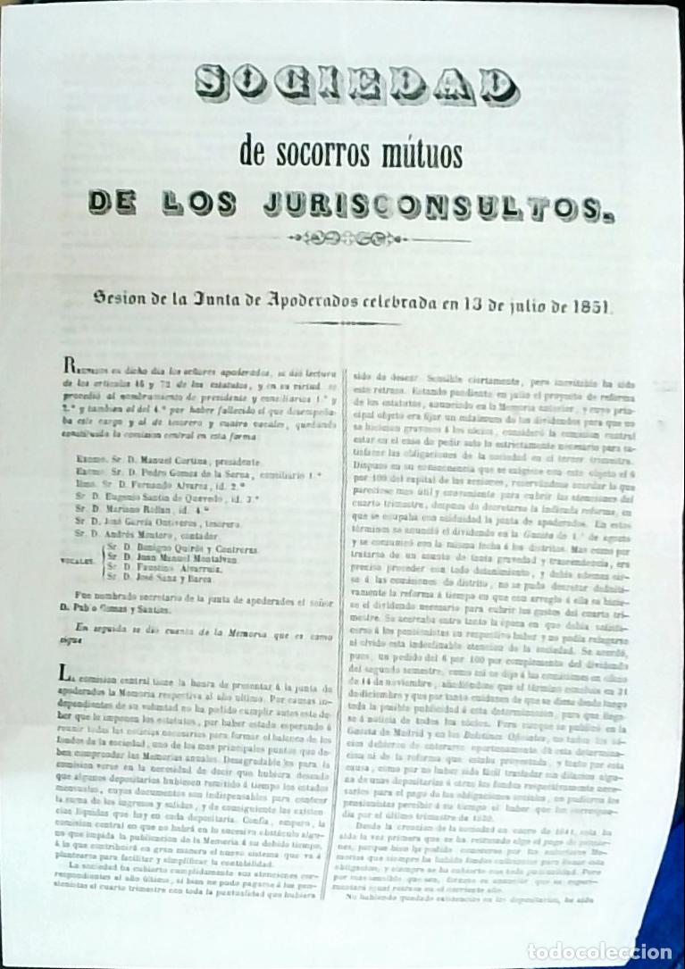 B&uuml;cher: Sesion de la Junta de Apoderados celebrada en 13 de julio de 1851 - Sociedad de Socorros Mutuos de l