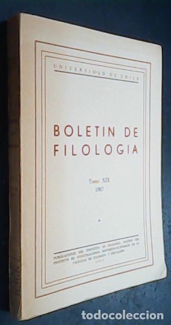 B&uuml;cher: Bolet&iacute;n de filolog&iacute;a. Tomo XIX: 1967 - AA. VV.: