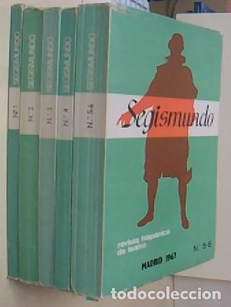 B&uuml;cher: Segismundo. Revista Hisp&aacute;nica de Teatro. N&ordm;s 1, 2, 2, 4 y 5-6. 5 TOMOS - AA. VV.: