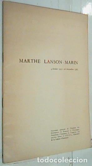 Libri di seconda mano: A Madame Lanson Marin en t&eacute;moignage de notre fid&egrave;le attachement pour le 1er anniversaire de sa dispa