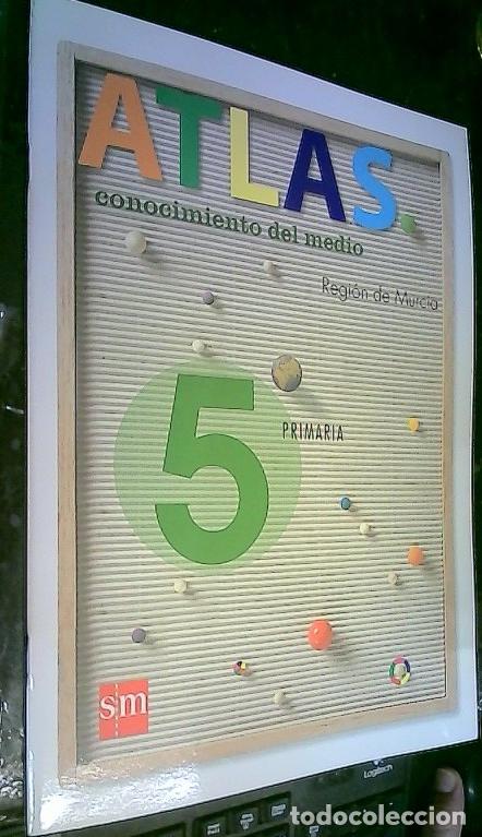 Libri di seconda mano: Atlas conocimiento del medio. 5 primaria. Regi&oacute;n de Murcia - Autores Varios: