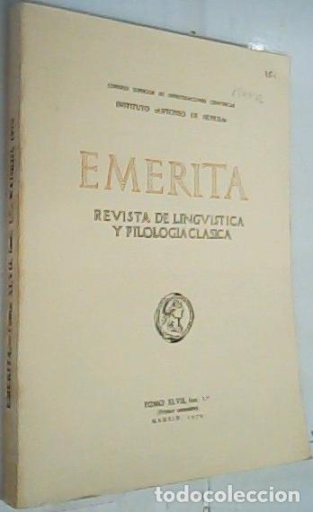 B&uuml;cher: Em&eacute;rita Tomo XLVII, fasc. 1&ordm; (primer semestre). Revista de Ling&uuml;&iacute;stica y Filolog&iacute;a Cl&aacute;sica - Autores