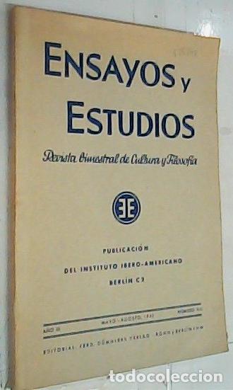 B&uuml;cher: Ensayos y estudios. Revista bimestral de Cultura y Filosof&iacute;a. A&ntilde;o III. Mayo - Agosto N&ordm; 3 - 4 - Auto
