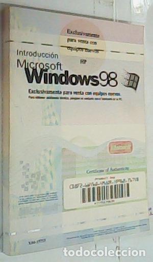 Livres: Introducci&oacute;n Microsoft Windows 98. Exclusivamente para venta con equipos nuevos - Autores Varios: