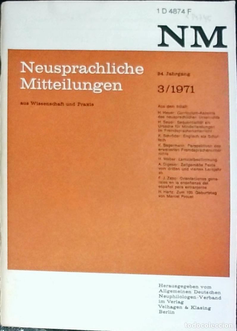 Livros em segunda m&atilde;o: Neusprachliche Mitteilungen aus Wissenschaft und Praxis 24 Jahrgang n&ordm; 3 - Autores Varios: