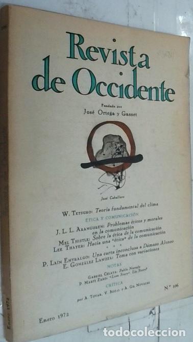books: Revista de Occidente n&ordm; 106, Enero - Autores Varios: