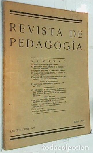 books: Revista de Pedagog&iacute;a n&ordm; 149, A&ntilde;o XIII Mayo - Autores Varios: