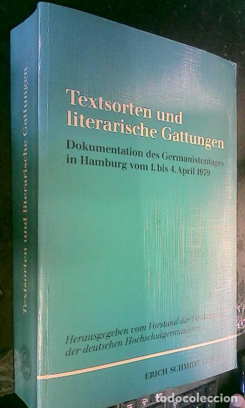books: Textsorten und literarische Gattungen. Dokumentation des Germanistentafes in Hamburg vom 1. bis 4 Ar