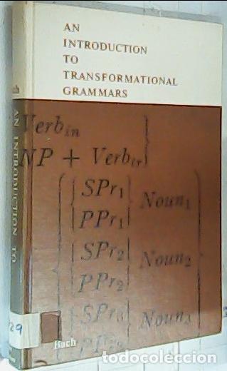 Libros: An Introduction to Transformational Grammars - Bach, Emmon:
