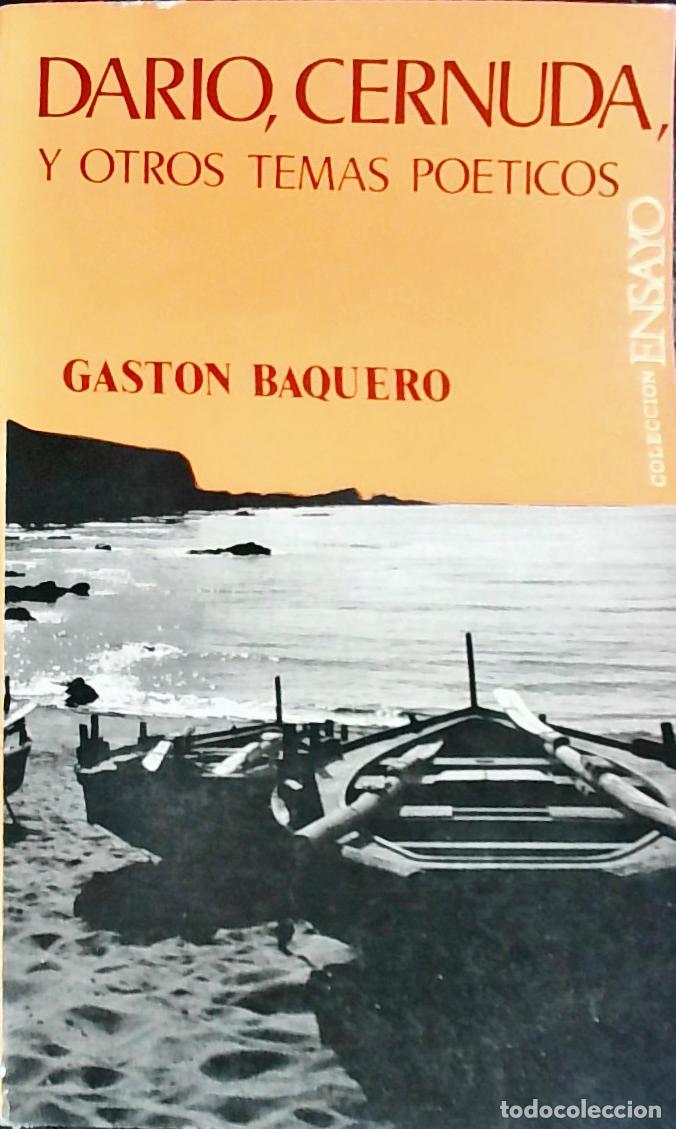Libros: Dar&iacute;o, Cernuda, y otros temas po&eacute;ticos - Baquero, Gaston:
