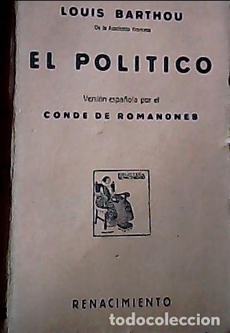 Libros: El politico - Barthou, Louis: - Foto 1