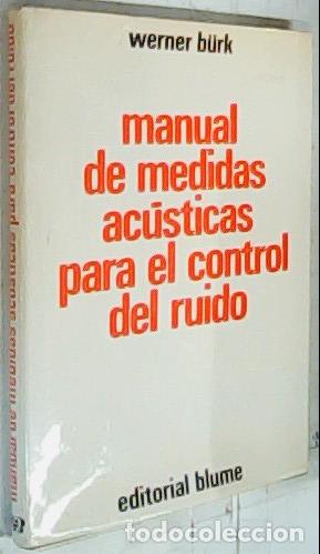 Livros em segunda m&atilde;o: Manual de medidas ac&uacute;sticas para el control del ruido - Burk, Werner: