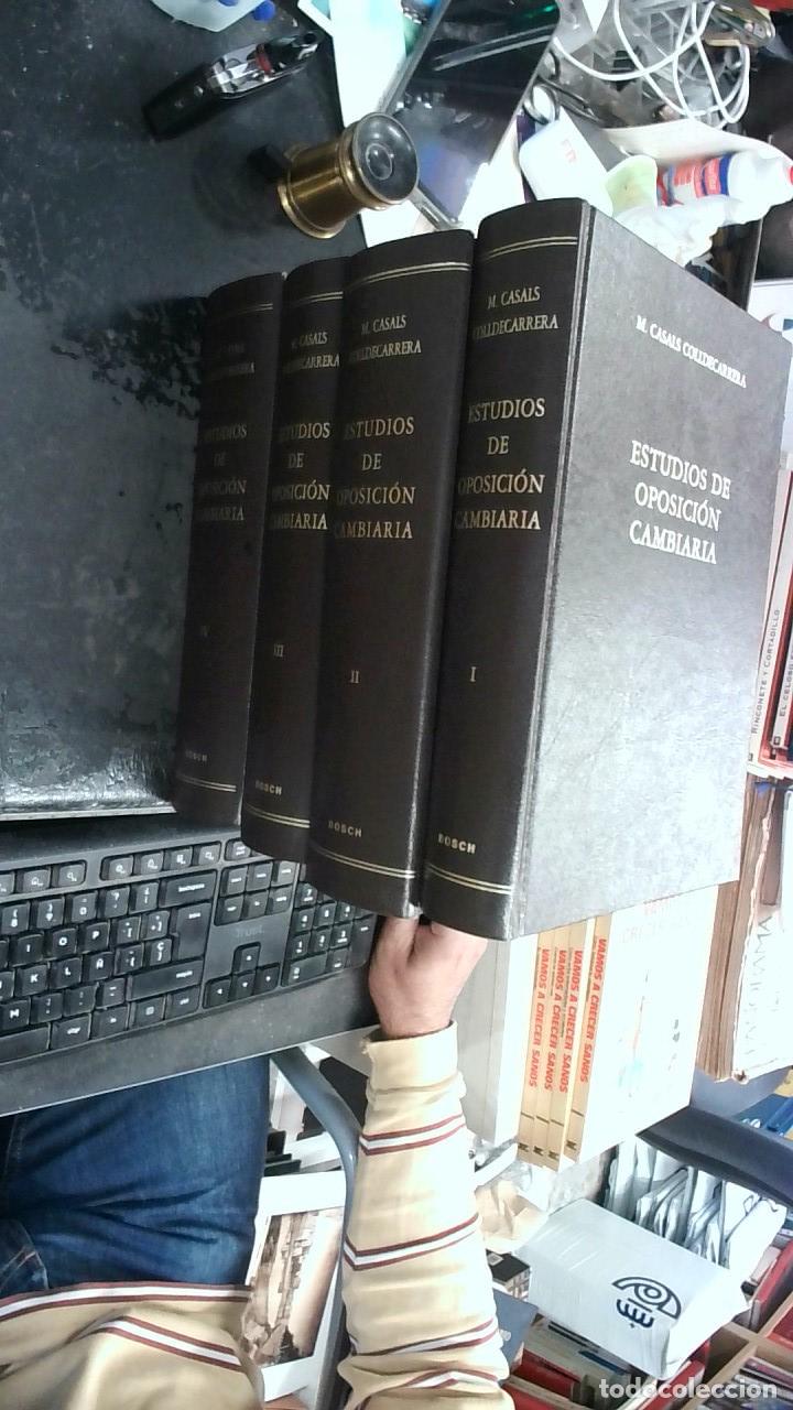 Libri di seconda mano: Estudios de oposici&oacute;n cambiaria. 4 tomos - Casals Colldecarrera, Miguel: