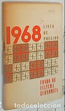 Livros em segunda m&atilde;o: Fondo de Cultura Econ&oacute;mica. Lista de precios - CAT&Aacute;LOGO: