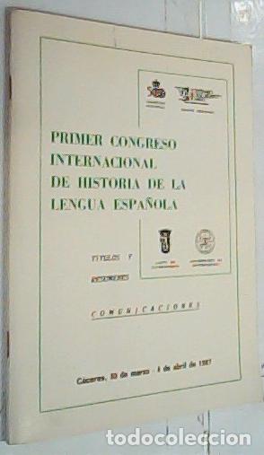 Libri di seconda mano: Primer Congreso Internacional de Historia de la Lengua Espa&ntilde;ola. T&iacute;tulos y Res&uacute;menes. Comunicaciones