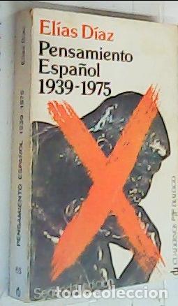 B&uuml;cher: Notas para una historia del Pensamiento espa&ntilde;ol 1939-1975 - D&iacute;az, El&iacute;as: