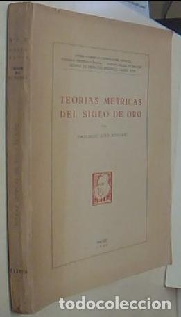 Livros em segunda m&atilde;o: Teor&iacute;as m&eacute;tricas del Siglo de Oro - DIEZ ECHARRI, Emiliano :
