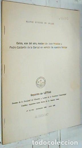 B&uuml;cher: Celos, a&uacute;n del aire, matan (de Juan Hidalgo y Pedro Calder&oacute;n de la Barca) en versi&oacute;n de nuestro tiem