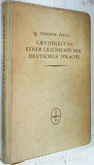 B&uuml;cher: Grundlegung einer geschchte der deutschen sprache - Frings, Theodor:
