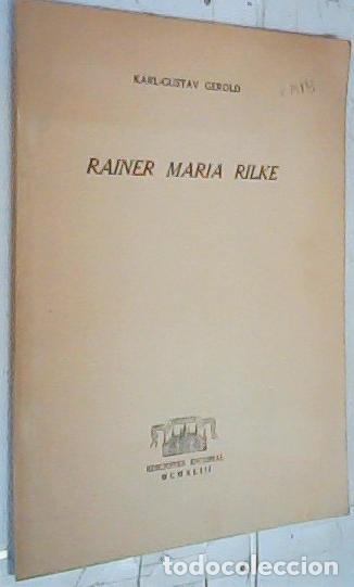 Libros: Rainer Mar&iacute;a Rilke. Separata - Gerold, Karl Gustav: - Foto 1
