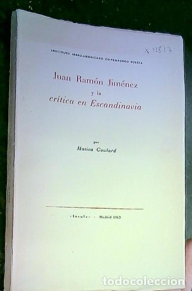Livros em segunda m&atilde;o: Juan Ram&oacute;n Jim&eacute;nez y la cr&iacute;tica en Escandinavia - Goulard, Matica: