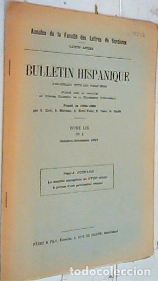 Livres: La societe espagnole au ZVIII siecle. A propos d' une publication recente. Separata - Guinard, Paul