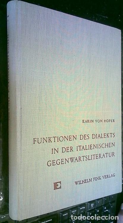 Libros: Funktionen des dialekts in der italienischen gegenwartsliteratur - Hofer, Karin von: