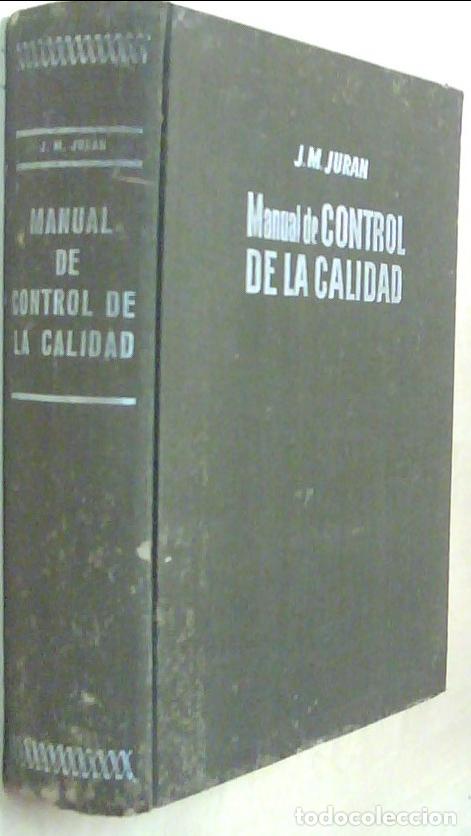 Libros: Manual de control de la calidad - JURAN, J.M.: