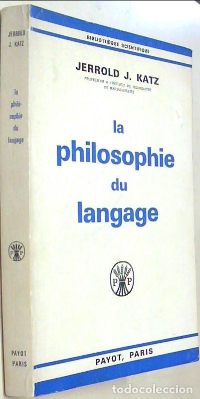 Libros: La philosophie du langage - KATZ, Jerrold J.: