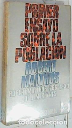 Libros: Primer ensayo sobre la poblaci&oacute;n - Malthus, Thomas Robert: - Foto 1