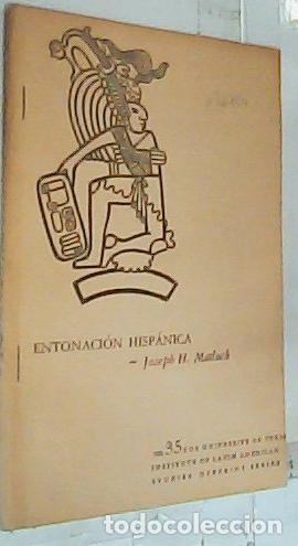books: Entonaci&oacute;n hisp&aacute;nica. Sobretiro - Matluck, Joseph H.: