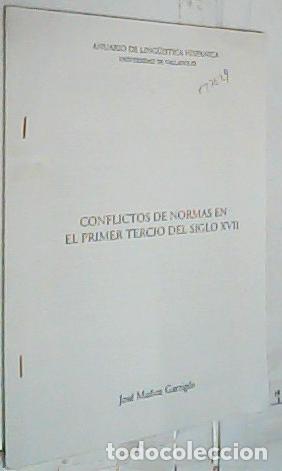Libros: Conflictos de normas en el primer tercio del siglo XVII (del dialecto murciano). Separata - MU&Ntilde;OZ GA